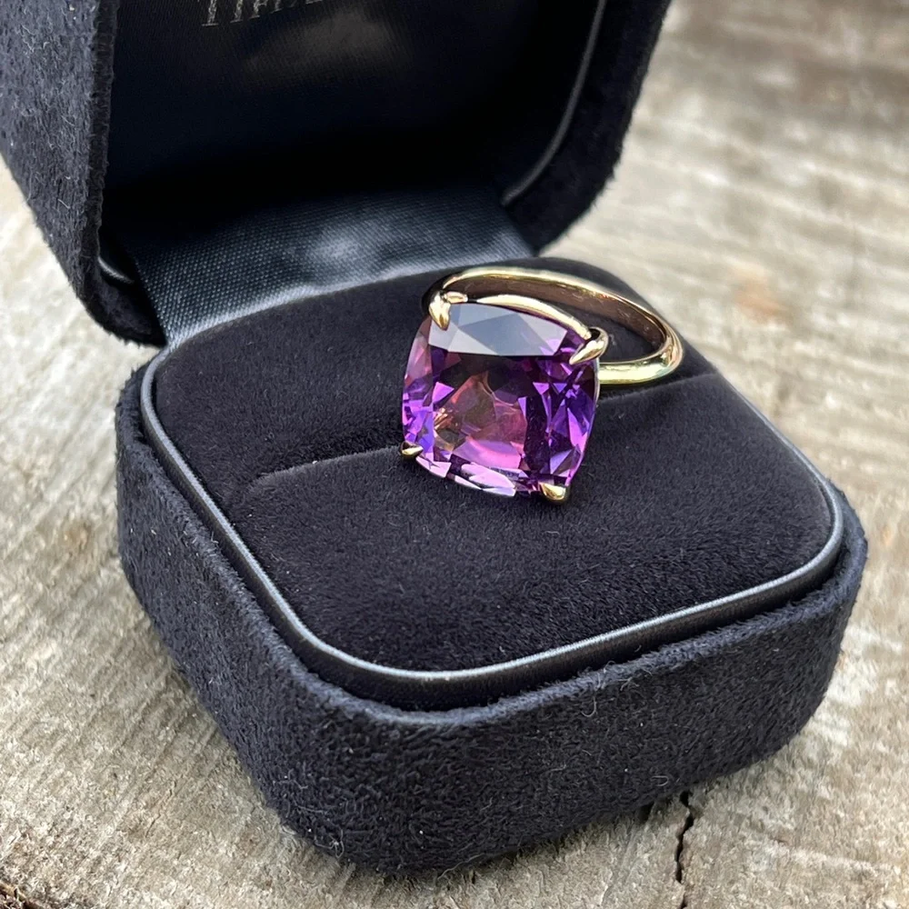 Tiffany & Co. amethyst sparkler ring